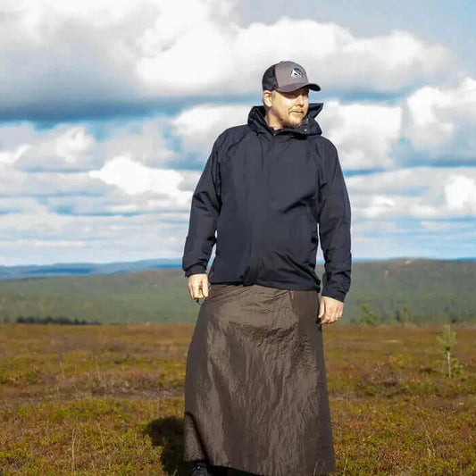 Worlds best rain skirt in Lapland